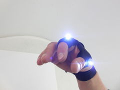 Водонепроницаемые перчатка с двумя led фонарями L - Pic n 265284