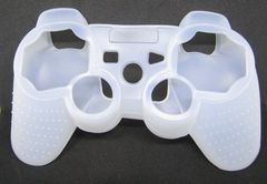Силиконовый защитный чехол на геймпад PS3 белый