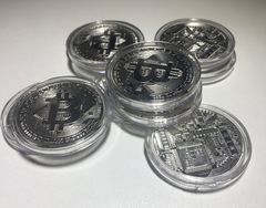 Bitcoin монета серебренная. Отличный подарок! - Pic n 270353