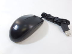 Мышь проводная Logitech B100 Optical Mouse 800 dpi, USB, цвет: черный