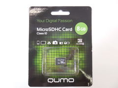 Карта памяти microSD 8Gb Qumo QM8GMICSDHC10NA