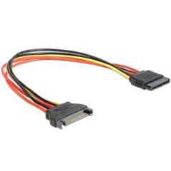 Удлинитель кабеля питания SATA 15-pin Мама — 15-pin Папа длина 30 см
