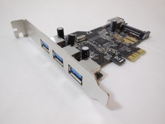 Контроллер PCI-E на 4х USB 3.0 порта Питание SATA - Pic n 277337