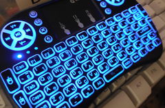 Беспроводная мини клавиатура с тачпадом подсветкой - Pic n 258141