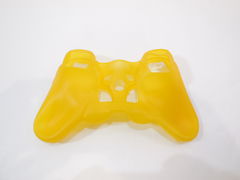 Силиконовый защитный чехол на геймпад PS3 Жёлтый - Pic n 278760