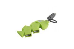 USB-хаб Рыбка 4хUSB 2.0 цвет- зеленый - Pic n 78587