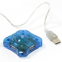 USB-хаб KB-264 фиолетово-прозрачный - Pic n 79586