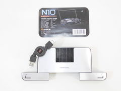 Подставка для ноутбука Deep Cool N10 2xUSB порта, вентилятор 50х15мм, размер 153x93x23мм, цвет серебристый