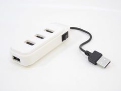 USB-хаб 4 порта USB Сетевой фильтр Белый