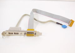 Планка вывода USB 2.0 2 порта + Gameport MIDI-port