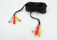 Аудио-видео кабель 3RCA-M на 3RCA-M длинна 5метров - Pic n 283386