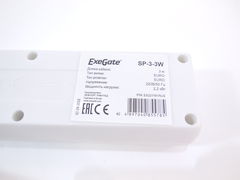 Сетевой фильтр ExeGate SP-3-3W, 3 розетки - Pic n 284162