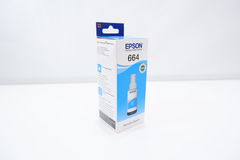 Чернила для принтера Epson 664 C13T66424A голубой - Pic n 284783