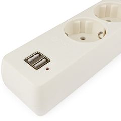 Сетевой фильтр USB зарядка 2А белый 1.8 метра - Pic n 285144