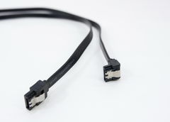 Cable 6gb SATA3 45cm Black Прямой + Угловой 2штуки - Pic n 285763