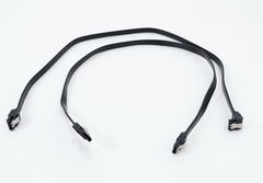 Cable 6gb SATA3 45cm Black Прямой + Угловой 2штуки