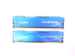 Оперативная память Kingston DDR3 4Gb 1866MHz, PC3-14900, HyperX FURY Blue Series (HX316C10F/4), CL 10, 240-pin, 1.5 В, радиатор