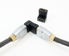 Адаптер переходник HDMI-f на HDMI-f Угловой