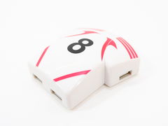 USB-хаб 4 порта белый Футбольный номер 8