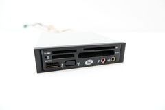 Картридер 3.5" черный + USB + Audio  - Pic n 286959