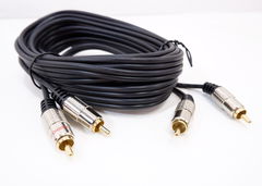 Аудио-видео кабель 2RCA тюльпан 2x2 штекера - Pic n 279989