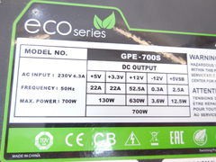 Блок питания ATX 700W Chieftec ECO GPE-700S - Pic n 290191