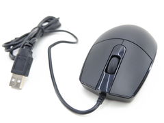 Качественная! USB Оптическая проводная Мышь Чёрная