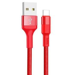 Кабель USB Type-C 2А Red, черный 1 метр