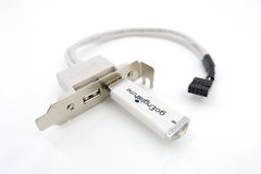 Expansion 2 Ports Hub USB 2.0 to 9 Pin Header Mainboard Panel Bracket - Pic n 280471