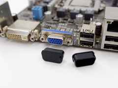 Колпачок, заглушка порта D-sub, пылезащитная на порт VGA резиновая, для ПК и ноутбука.