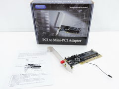 Адаптер для подключения устройств с интерфейсом Mini-PCI к интерфейсу PCI. Поддержка модулей Mini-PC