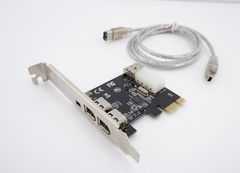 Контролер PCI Expres FireWire 1394a 3хPorts