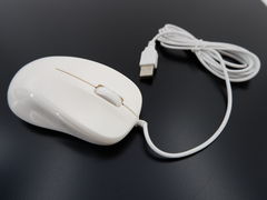 USB Мышь Белая. Без логотипа!