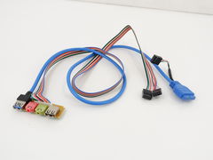 Передняя панель для корпуса ПК для вывода USB 3.0, микрофона и наушников. Front Panel PC USB 2.0 + 3.0 +Audio + Mic 70cm