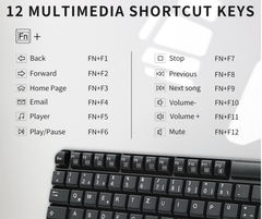 Беспроводная клавиатура Rapoo E1050 ключи и горячие клавиши на английский шрифт  - Pic n 299786