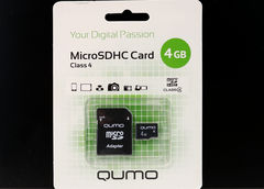 Карта памяти microSD 4GB Qumo