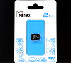 Карта памяти microSD 2GB Mirex