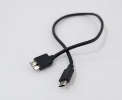 Кабель PC-1 USB Type C — USB micro B 3.0 / для внешнего USB SSD и HDD 2.5" жесткого диска. Длинна 0.3 метра