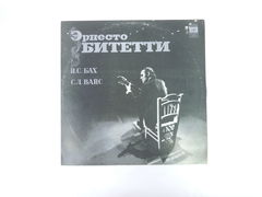 Пластинка Эрнесто Битетти гитара, И.С. Бах, С.Л. Вайс, С 10-07405-06 1976 г.