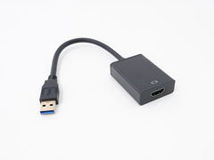Адаптер USB 3.0 на HDMI, 1080P (требуется установка драйвера), KS-is KS-488, черный