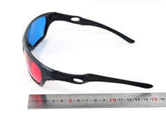 3D стерео очки анаглифные пластиковые для двоих, в подарочной коробке 15х10х5см, комплект очки 2 шт. - Pic n 307589