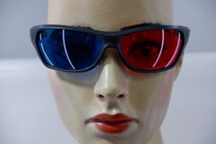 3D стерео очки анаглифные пластиковые для двоих, в подарочной коробке 15х10х5см, комплект очки 2 шт. - Pic n 307589