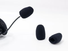 Поролоновая ветрозащита для микрофонов 35x23мм внутренний D 10мм. Совместим с большинством микрофонов и гарнитур, 2 штуки