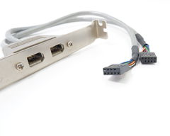 Планка портов 2 порта FireWire IEEE 1394 6pin+6pin на заднюю панель корпуса ПК - Pic n 307526