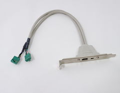 Планка портов FireWire IEEE 1394 6pin+4pin 2 порта, коннекторы с ключом на заднюю панель корпуса ПК - Pic n 307528