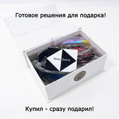 3D стерео очки анаглифные пластиковые для двоих, в подарочной коробке 15х10х5см, комплект очки 2 шт. - Pic n 307589