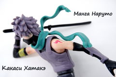 Фигурка NARUTO “Kakashi Hatake” Какаси Хатакэ 17,5 см в подарочной коробке. Съёмная маска и меч в комплекте. Лицензия. - Pic n 308298