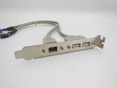 Планка портов на заднюю часть корпуса 2x USB 2.0 + FireWire 1394 (6pin) - Pic n 309138