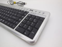 Клавиатура мультимедийная JiiL Aluminium Hardboard Silver USB - Pic n 309148
