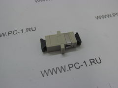 Адаптер (соединитель) SC/UPC simplex (SC-P) /Оптический адаптер Simplex SC/UPC для установки в распределительную панель, для подключения соединительных шнуров с коннекторами SC/UPC